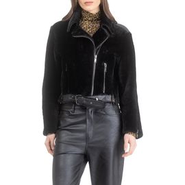 GORSKI GORSKI Genuine Shearling And Leather Moto Jacket