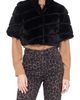 GORSKI GORSKI Genuine Shearling Diagonal Bolero With Cropped Sleeves - 1