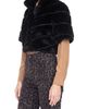 GORSKI GORSKI Genuine Shearling Diagonal Bolero With Cropped Sleeves - 2