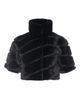 GORSKI GORSKI Genuine Shearling Diagonal Bolero With Cropped Sleeves - 5