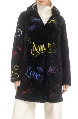 GORSKI GORSKI Genuine Shearling Embroidered "love" Stroller