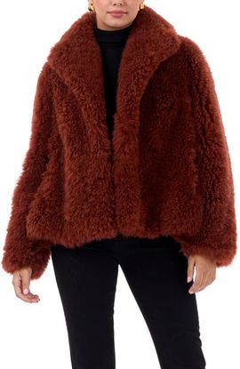 GORSKI GORSKI Genuine Shearling Jacket with Detachable Belt