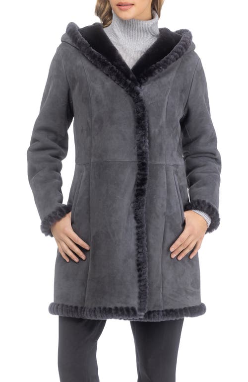 GORSKI GORSKI Genuine Shearling Parka with Whipstitch Trim
