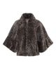 GORSKI GORSKI Genuine Shearling Printed Zip Jacket, Cropped Sleeves - 3
