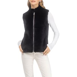 GORSKI GORSKI Genuine Shearling Vest, Wool Back