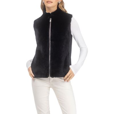 GORSKI GORSKI Genuine Shearling Vest, Wool Back