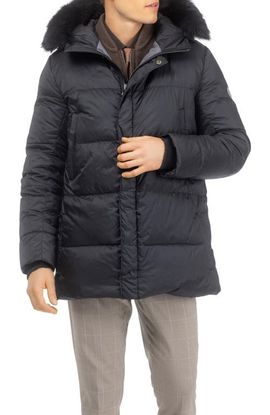 GORSKI GORSKI Men's Apres-Ski Parka, Detachable Toscana Lamb Hood Trim