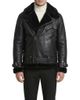 GORSKI GORSKI Men's Genuine Shearling Moto Zip Jacket - 1