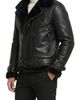 GORSKI GORSKI Men's Genuine Shearling Moto Zip Jacket - 2