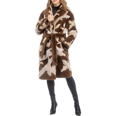 GORSKI GORSKI Reversible Genuine Shearling Coat with Butterfly