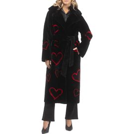 GORSKI GORSKI Reversible Genuine Shearling Coat with Heart