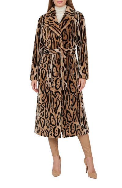 GORSKI GORSKI Reversible Genuine Shearling Printed Coat