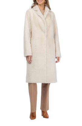 GORSKI GORSKI Reversible Genuine Shearling Short Coat, Notch Collar