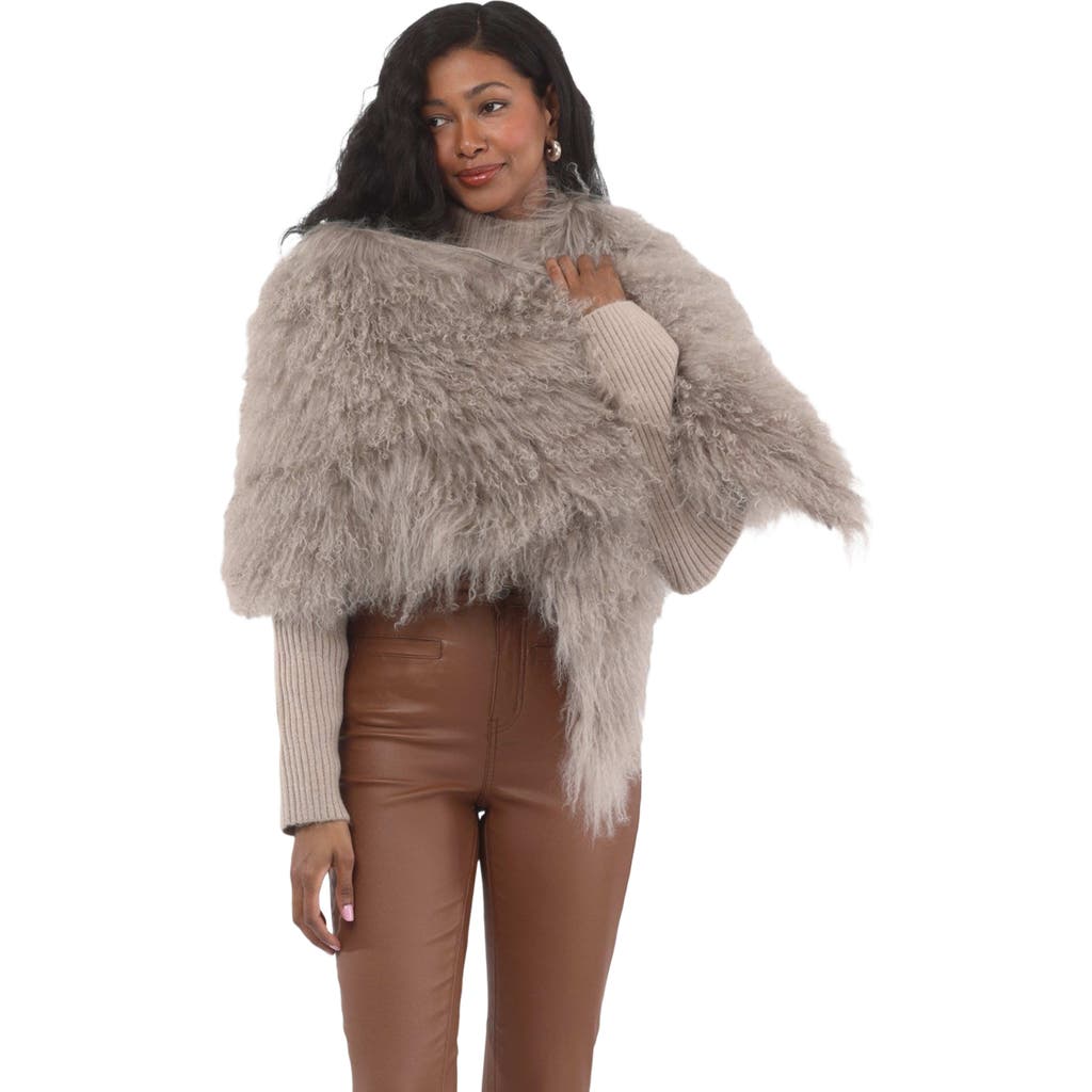 GORSKI GORSKI Select Genuine Shearling Shawl