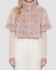 Gorski Gorski Women's Reversible Lamb Bolero with Cropped Sleeves - 3