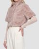 Gorski Gorski Women's Reversible Lamb Bolero with Cropped Sleeves - 4