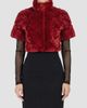 Gorski Gorski Women's Select Lamb Rose Cut Bolero, Cropped Sleeves - 3