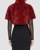 Gorski Gorski Women's Select Lamb Rose Cut Bolero, Cropped Sleeves - 5