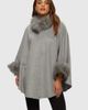 GORSKI GORSKI Wool And Cashmere Blend Cape With Trim - 1