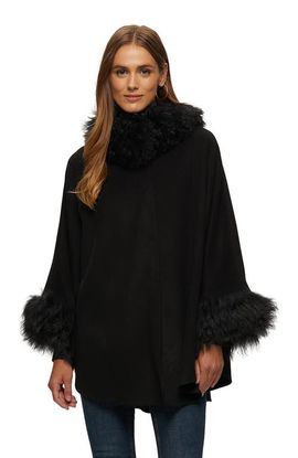 GORSKI GORSKI Wool And Cashmere Blend Cape With Trim