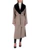 Gorski Gorski Wool Coat with Detachable Shearling Lamb Collar - 1