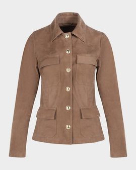 Gorski Metis Suede Single-Breasted Jacket