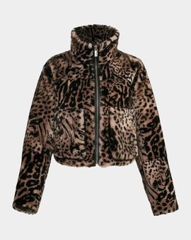 Gorski Select Animal-Print Shearing Zip Jacket