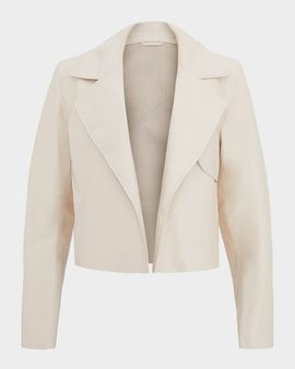 Gorski Select Lamb Leather Open-Front Jacket