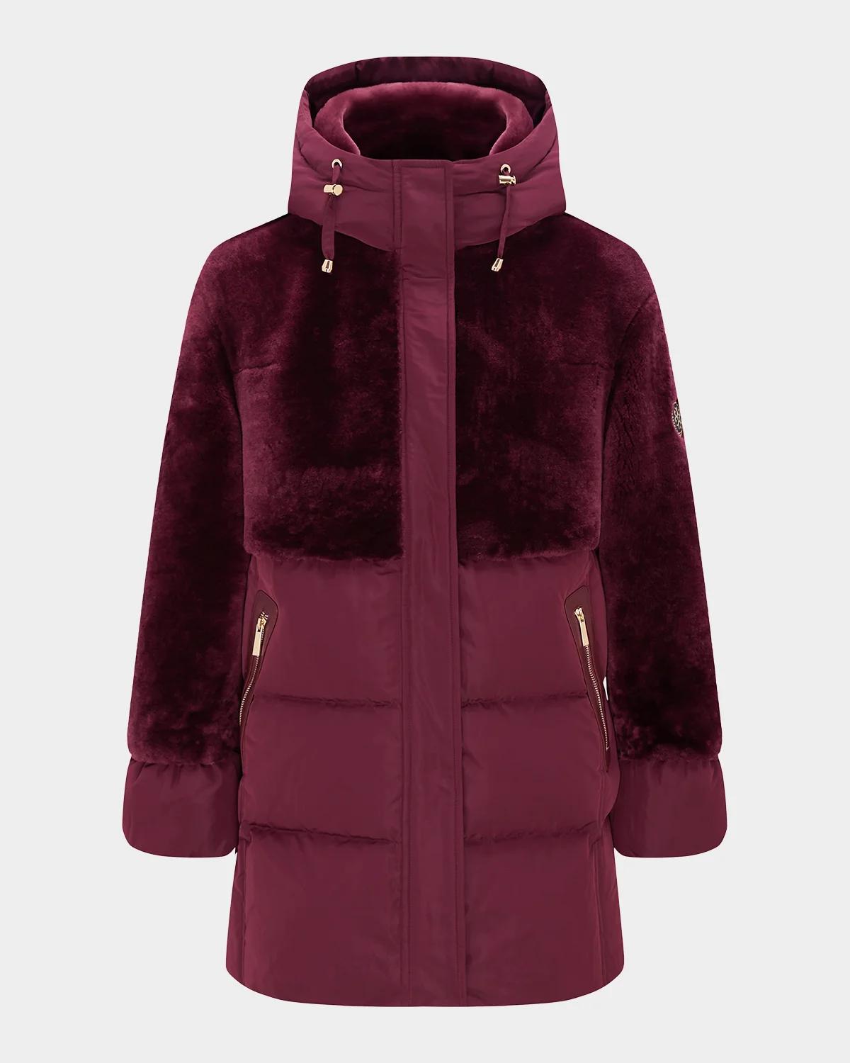 Gorski Select Lamb Shearling And Quilted Down Parka