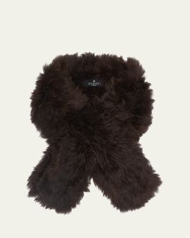 Gorski Select Lamb Shearlng Pull-Through Scarf
