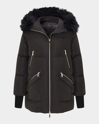 Gorski Shearling-Trim Quilted Down Parka