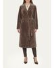 Gorski Textured Shearling Lamb Long Wrap Coat - 2