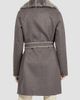 Gorski Women's Cashmere and Wool Stroller with Shearling Lamb Collar - 5