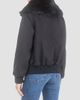 Gorski Women's Fabric Coat with Select Shearling Lamb Collar - 4
