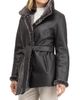 Gorski Women's Merino Shearling Lamb Jacket with Whipstitch Trim - 3