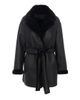 Gorski Women's Merino Shearling Lamb Stroller, Belt - 6