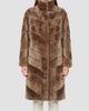 Gorski Women's Reversible Merino Shearling Lamb Chevron Short Coat - 3
