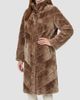 Gorski Women's Reversible Merino Shearling Lamb Chevron Short Coat - 4
