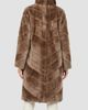 Gorski Women's Reversible Merino Shearling Lamb Chevron Short Coat - 5