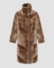 Gorski Women's Reversible Merino Shearling Lamb Chevron Short Coat - 6