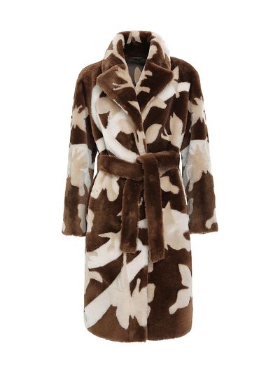 Gorski Women's Reversible Merino Shearling Lamb Short Coat