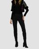 Gorski Women's Reversible Shearling Lamb Bolero with Cropped Sleeves - 2