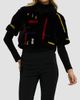 Gorski Women's Reversible Shearling Lamb Bolero with Cropped Sleeves - 4