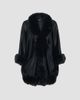 Gorski Women's Select Cashmere Capelet with Merinillo Shearling Lamb Trim - 1