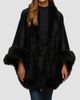 Gorski Women's Select Cashmere Capelet with Merinillo Shearling Lamb Trim - 2