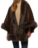 Gorski Women's Select Cashmere Capelet with Toscana Shearling Lamb Trim - 2
