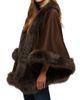 Gorski Women's Select Cashmere Capelet with Toscana Shearling Lamb Trim - 3