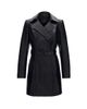 Gorski Women's Select Nappa Leather Croco Embossed Trench Coat, Belt - 1