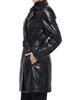 Gorski Women's Select Nappa Leather Croco Embossed Trench Coat, Belt - 3
