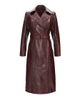 Gorski Women's Select Nappa Leather Croco Embossed Trench Coat with Belt - 6